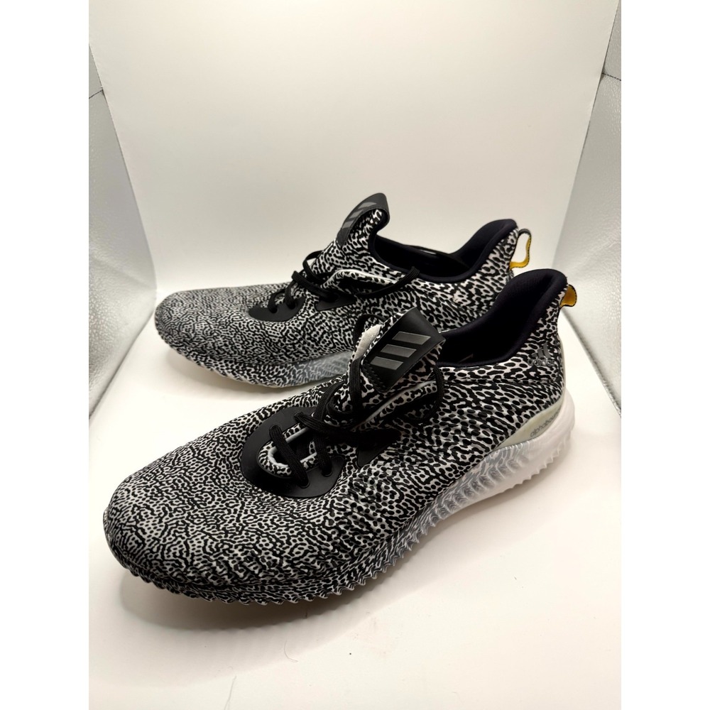Adidas Alphabounce B54366 Men's 9.5 Sneakers Black Iron Motion‎ Capture Shoes